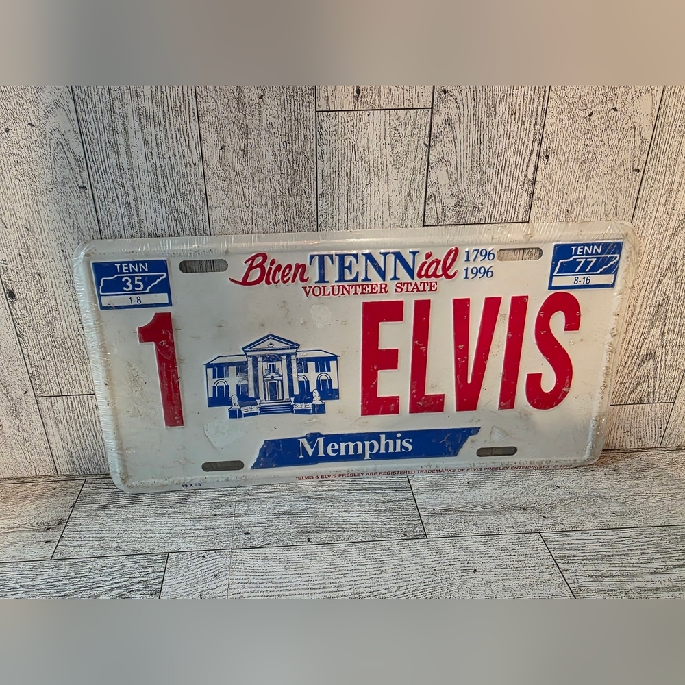 Elvis Bicentennial License Plate Wall Art